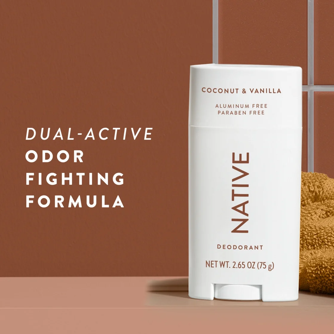 Native Deodorant, Aluminum Free, Coconut & Vanilla Sensitive Whole Body Deodorant 2.4 oz