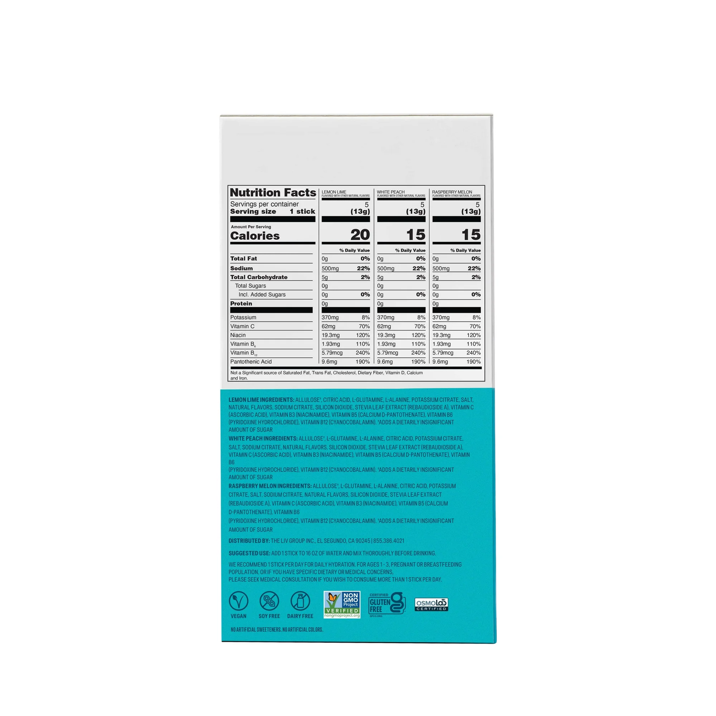 Liquid I.V. Variety Pack Sugar-Free Hydration Multiplier Powdered Electrolyte Drink Mix, 15 Count Packets