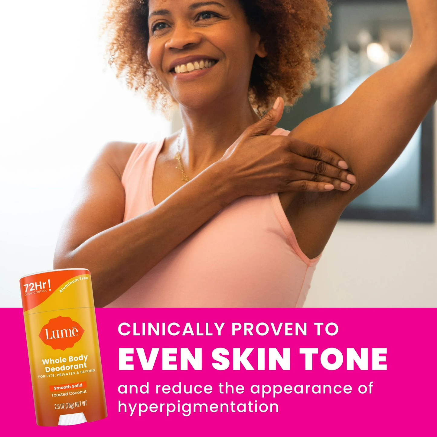Lume Whole Body Women's Deodorant - Smooth Solid Stick - Aluminum Free - Toasted Coconut - 2.6oz