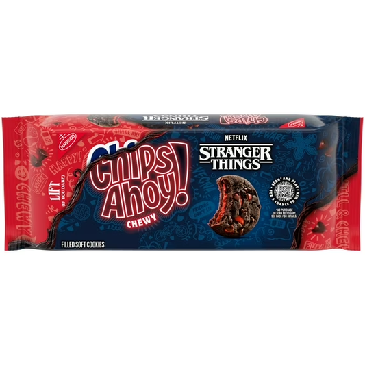CHIPS AHOY! Stranger Things Strawberry Flavored Cookies, Limited Edition, 9.9 oz