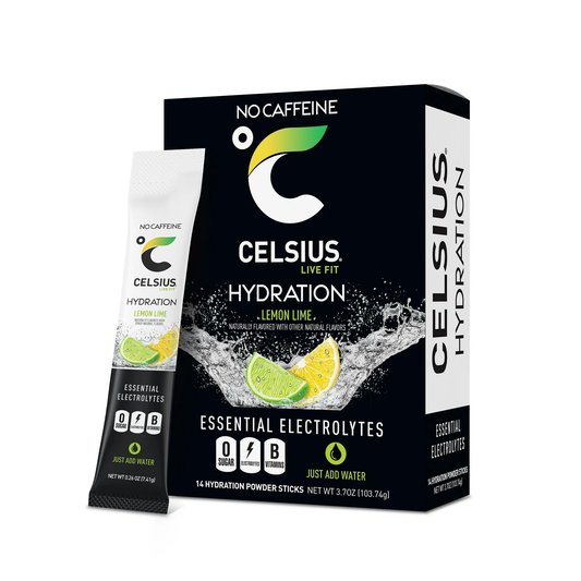 CELSIUS HYDRATION Lemon Lime Flavor, Essential Electrolyte Hydration Packets (Pack of 14) (Copy)