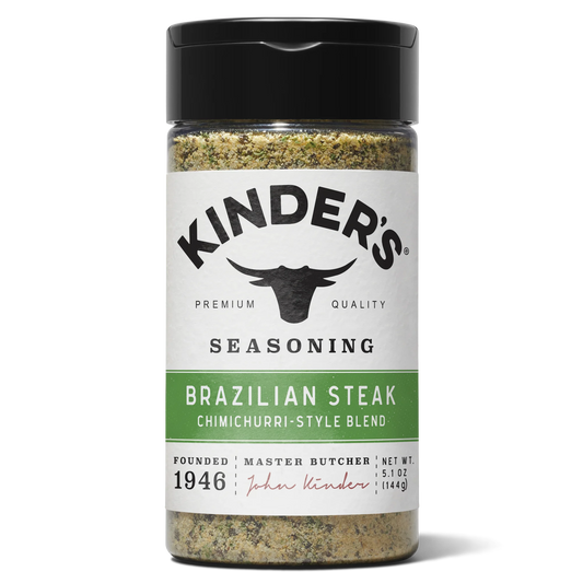 Kinder's Brazilian Steak Seasoning Blend with Garlic, Vinegar, Herbs, and Chili, 5.2 oz