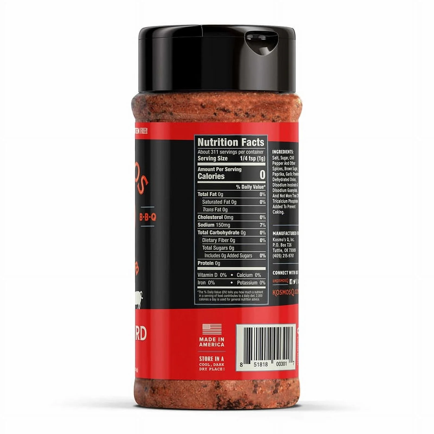 Kosmos Q Dirty Bird Dry BBQ Rub and Seasonings, 11 oz