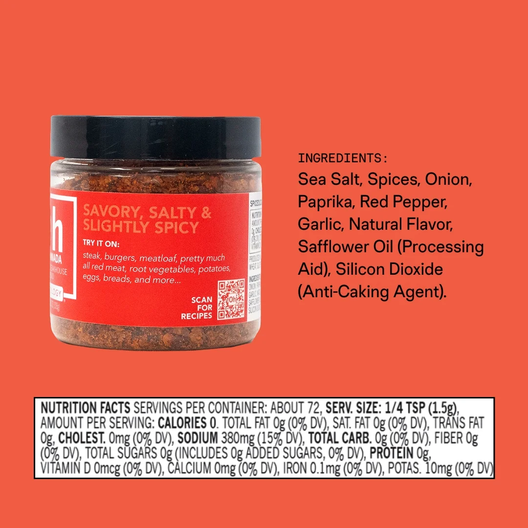 Spiceology Oh Canada Steak Seasoning Blend, 3.8 oz Jar