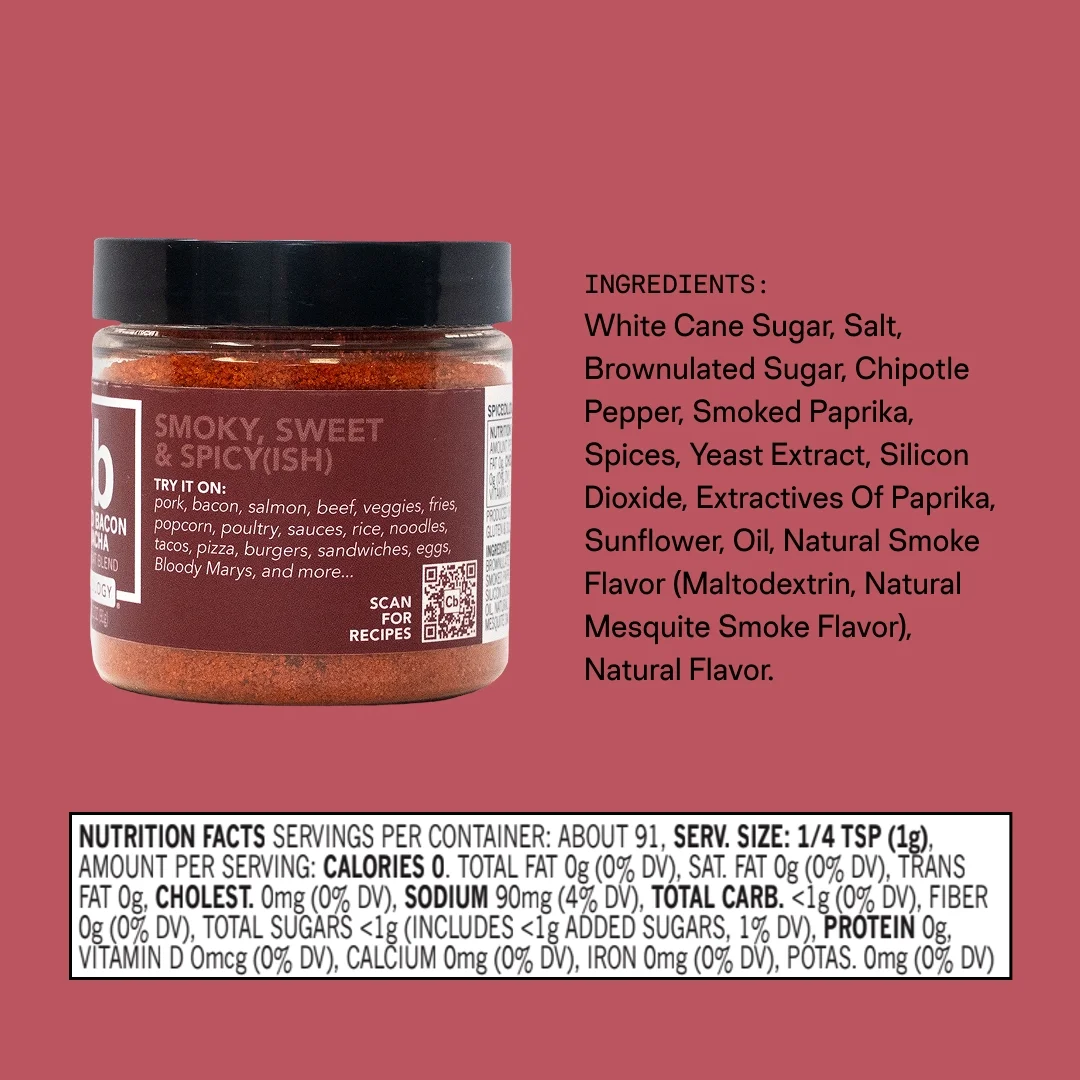 Spiceology Candied Bacon Sriracha Seasoning Blend, 3.2 oz Jar