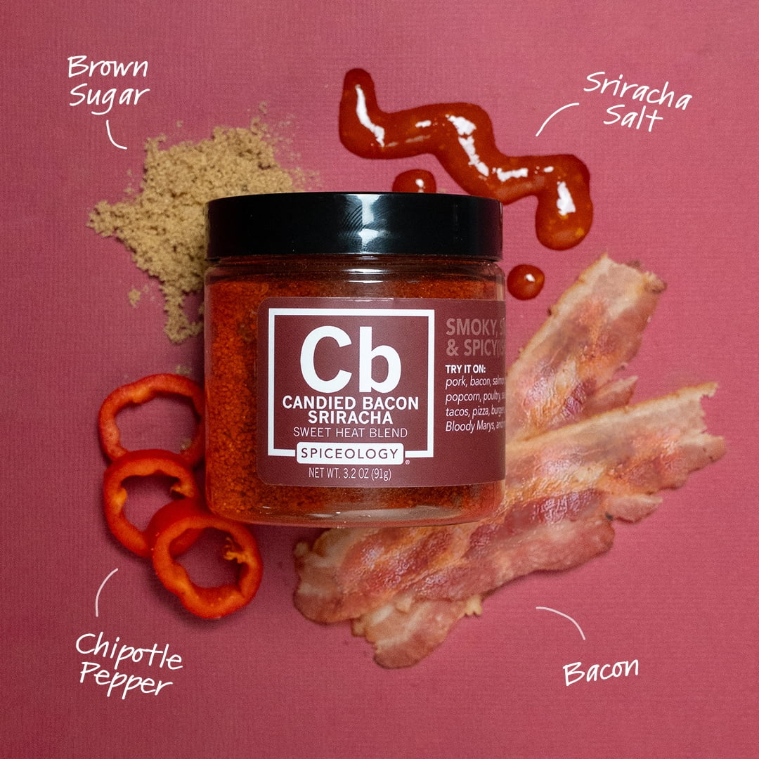 Spiceology Candied Bacon Sriracha Seasoning Blend, 3.2 oz Jar