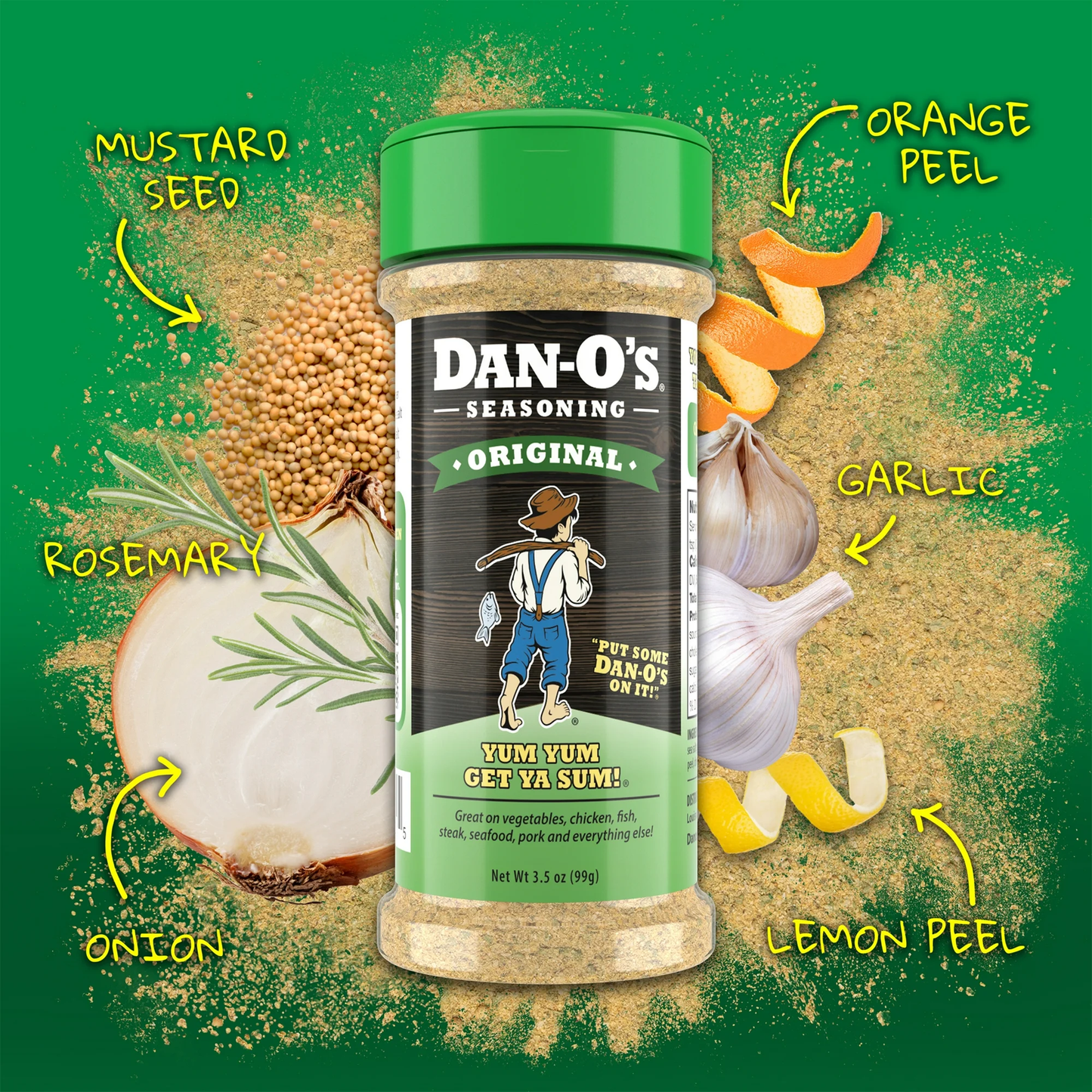 Dan-O's Original Seasoning - All-Purpose Seasoning - Great for grilling and cooking anything - Small bottle (3.5 oz)