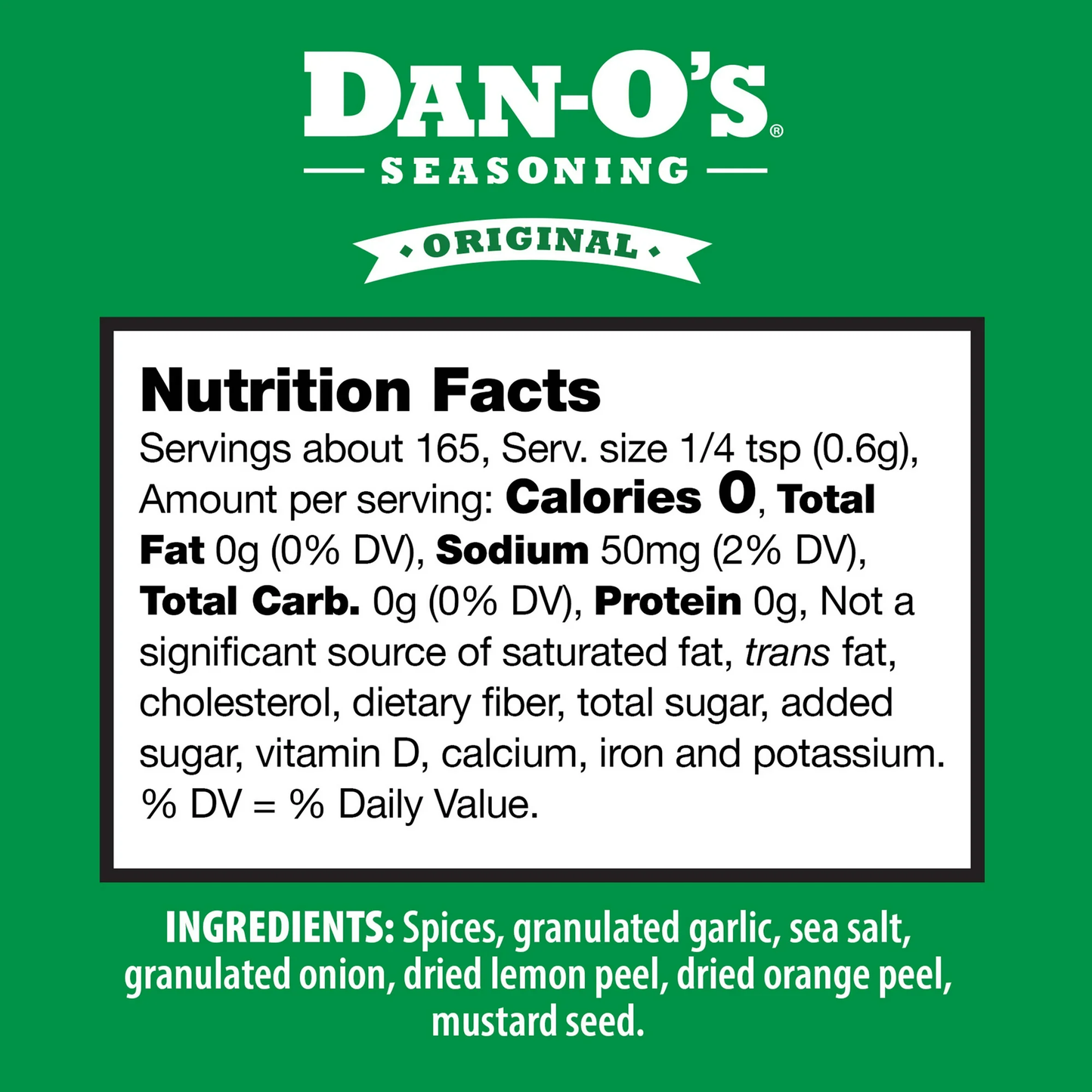 Dan-O's Original Seasoning - All-Purpose Seasoning - Great for grilling and cooking anything - Small bottle (3.5 oz)