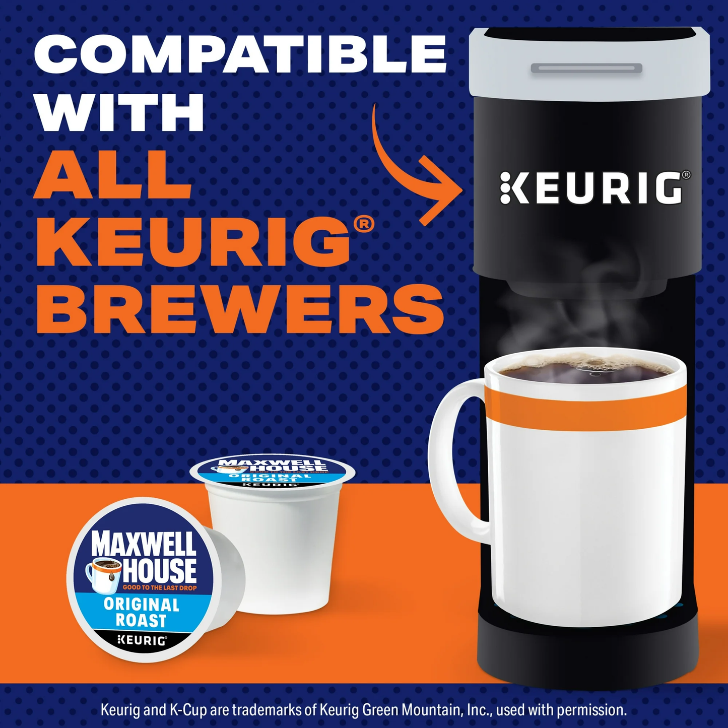 Maxwell House Original Roast Ground Coffee K-Cup Pods, Caffeinated, 24 ct - 8.3 oz Box