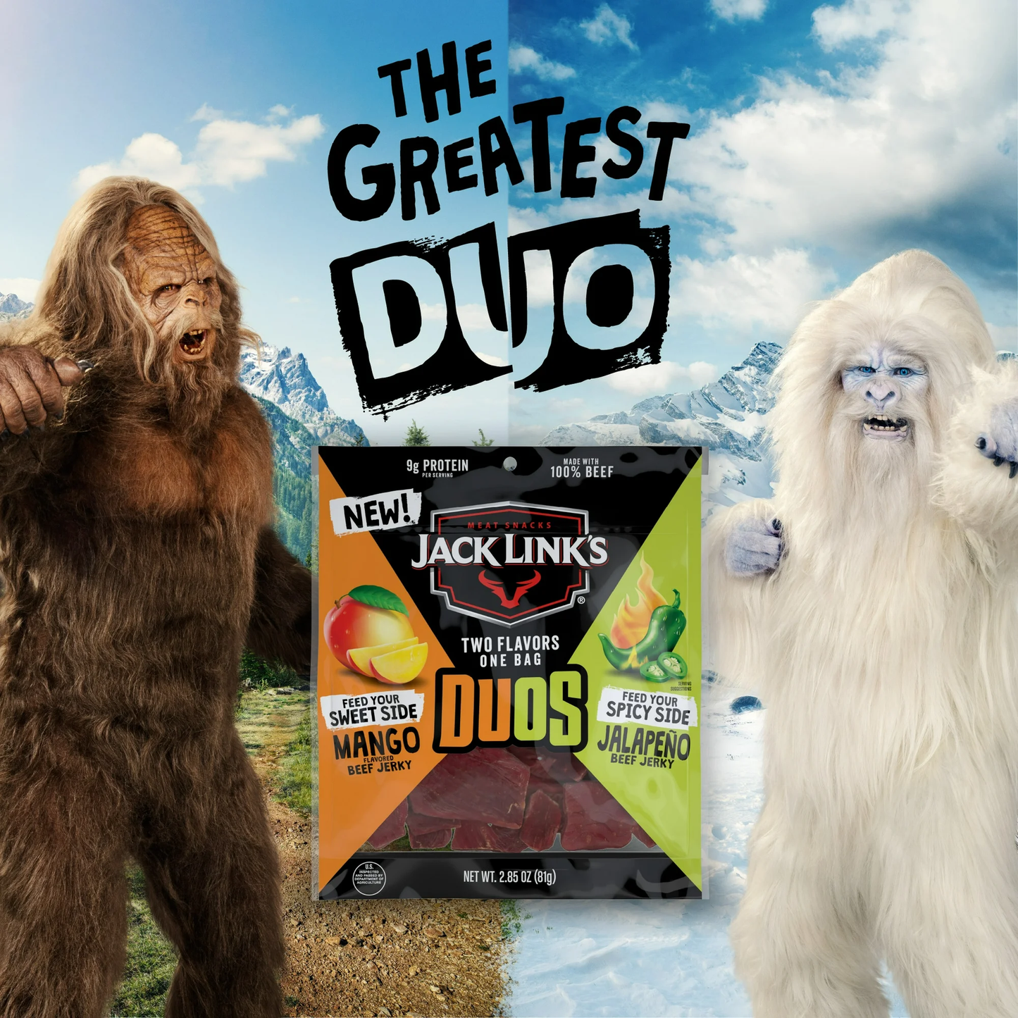 Jack Link's Beef Jerky DUOs - Mango & Spicy Jalapeño, 2.85 Ounce