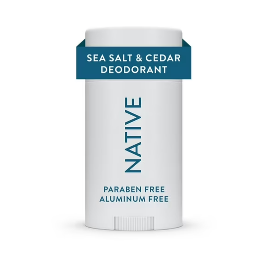 Native Deodorant, Aluminum Free, Sea Salt & Cedar, for Women and Men, 2.65 oz