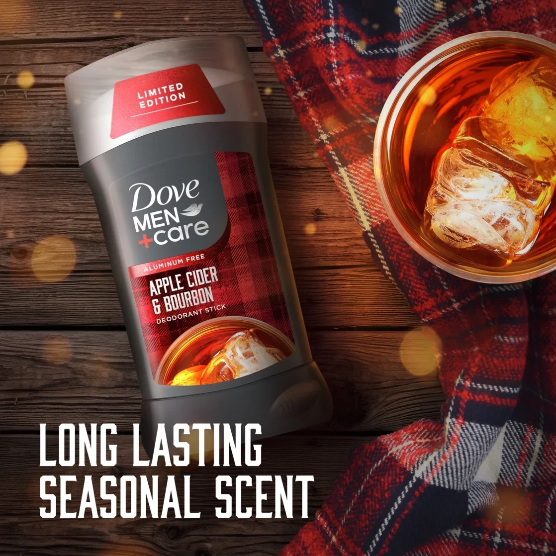 Dove Men+Care Antiperspirant Deodorant for Men, Apple Cider & Bourbon, 3 oz