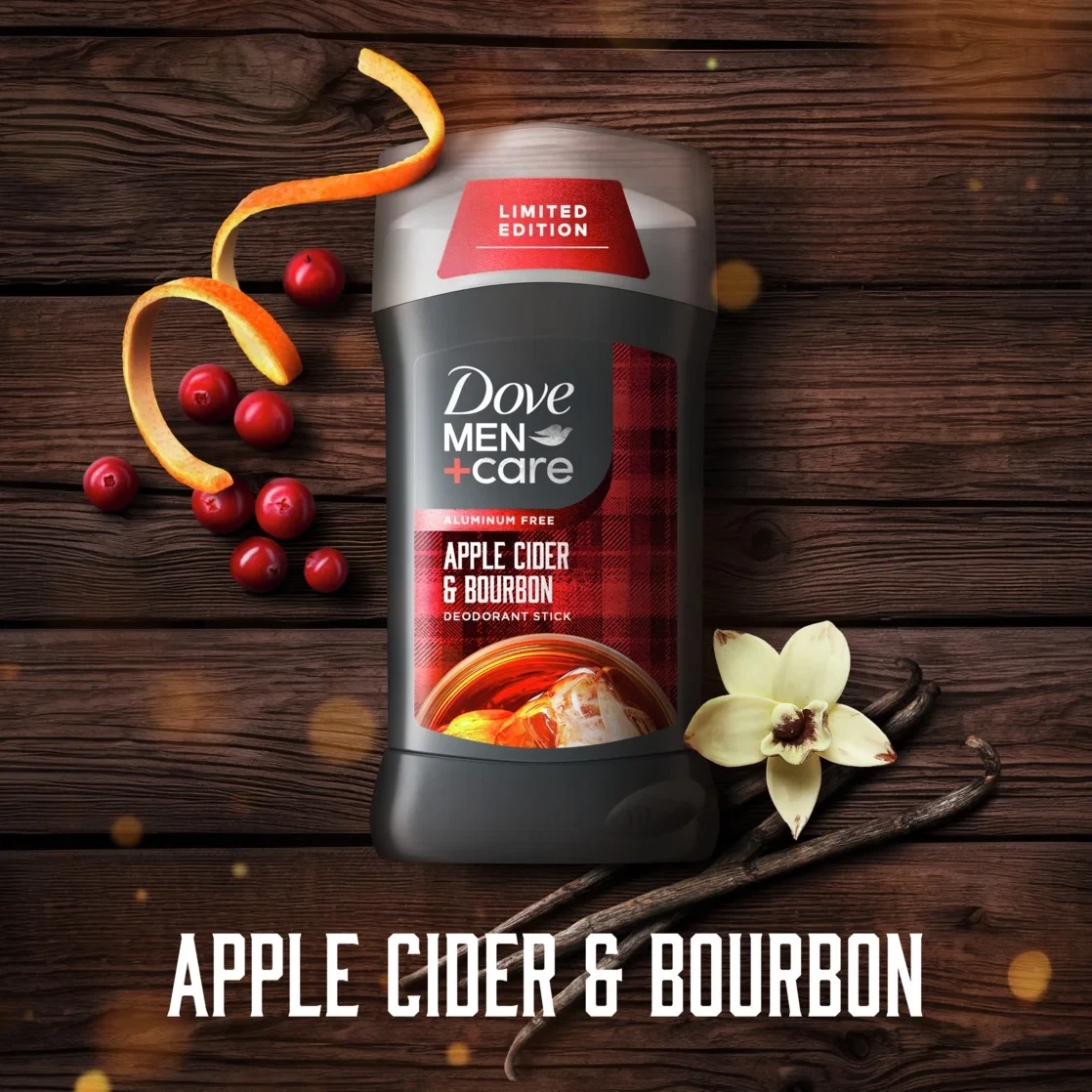 Dove Men+Care Antiperspirant Deodorant for Men, Apple Cider & Bourbon, 3 oz