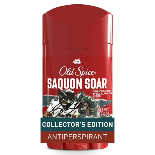 Old Spice Men's Antiperspirant Deodorant, NFL Collection, Saquon Soar, Santal + Speed, 2.6oz