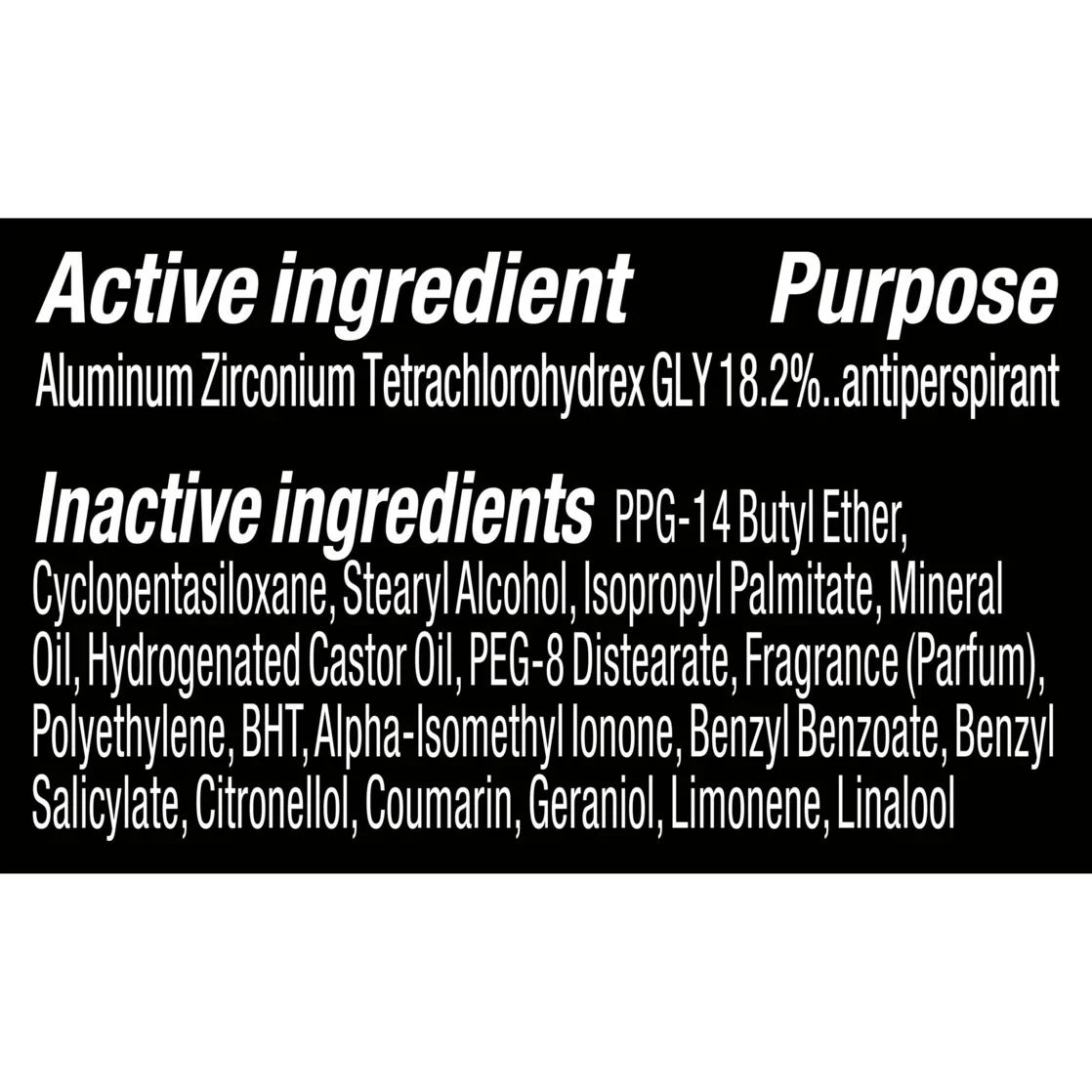 Axe Deodorant Stick for Men Black Vanilla with Orange Aluminum-Free, 3 oz