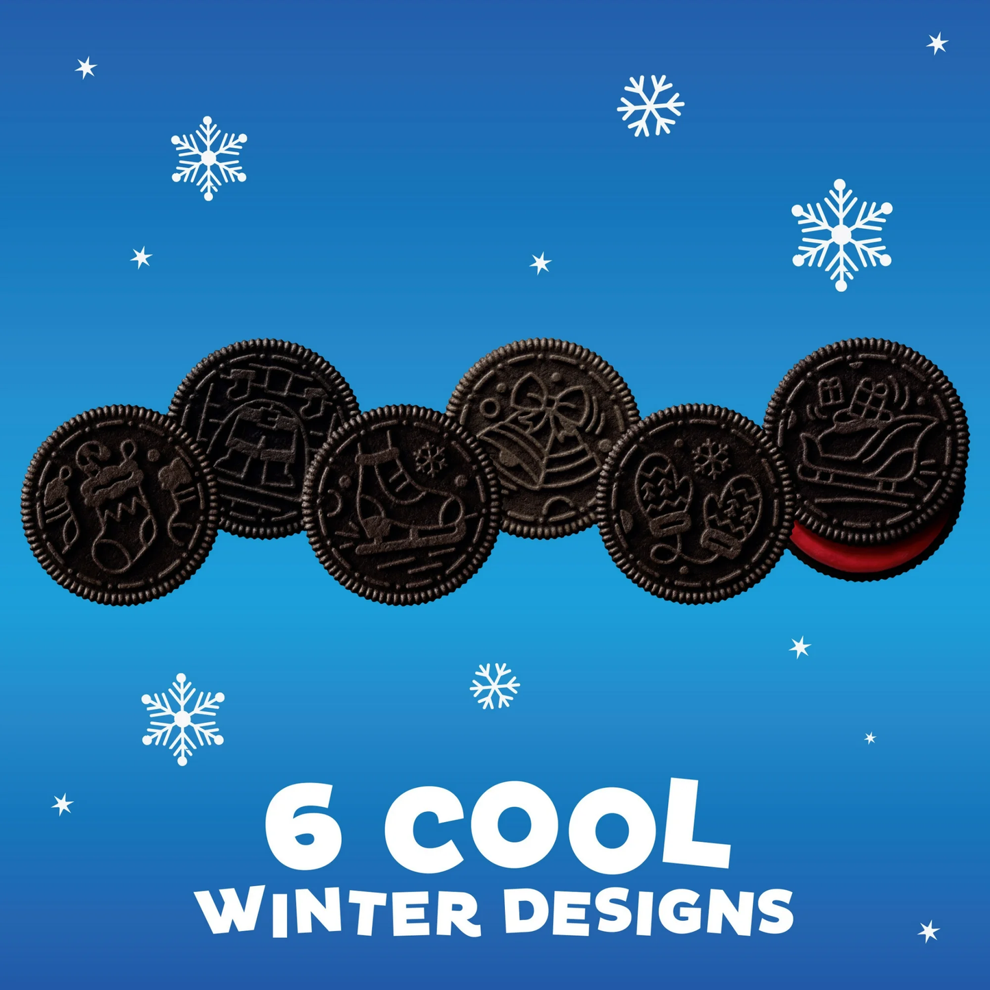 OREO Joy! Red-Colored Creme Chocolate Limited Edition Holiday Cookies, 18.71 oz