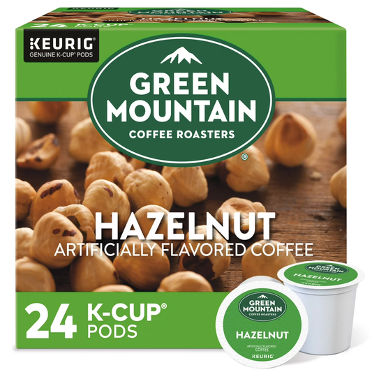 Green Mountain Coffee Hazelnut Flavored K-Cup Pods, Light Roast, 24 Count