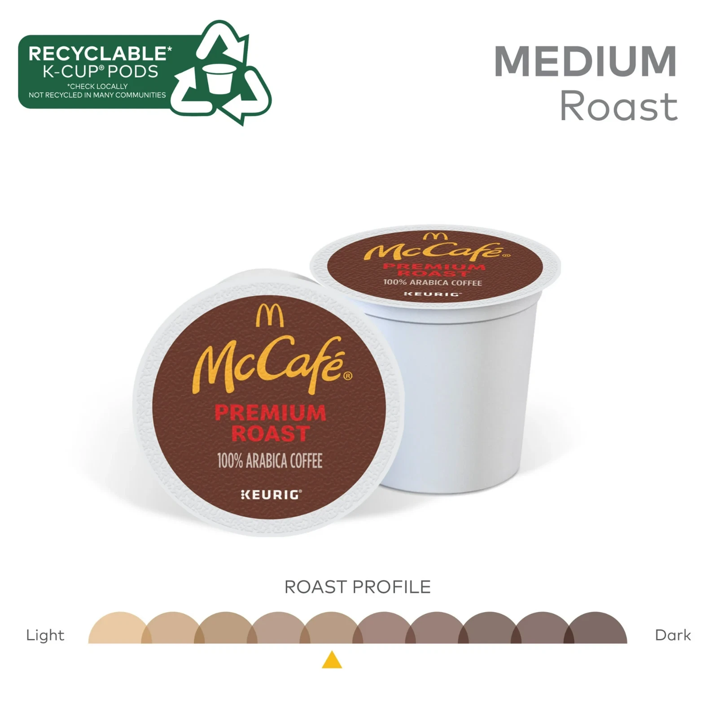 McCafe, Premium Medium Roast K-Cup Coffee Pods, 60 Count