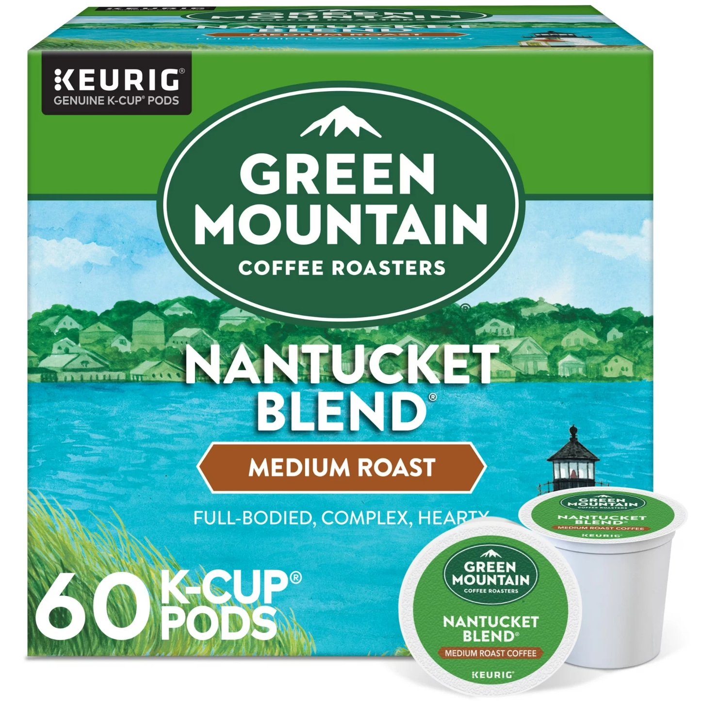 Green Mountain Coffee Roasters Nantucket Blend Medium Roast K-Cup Pods, 60 Pods