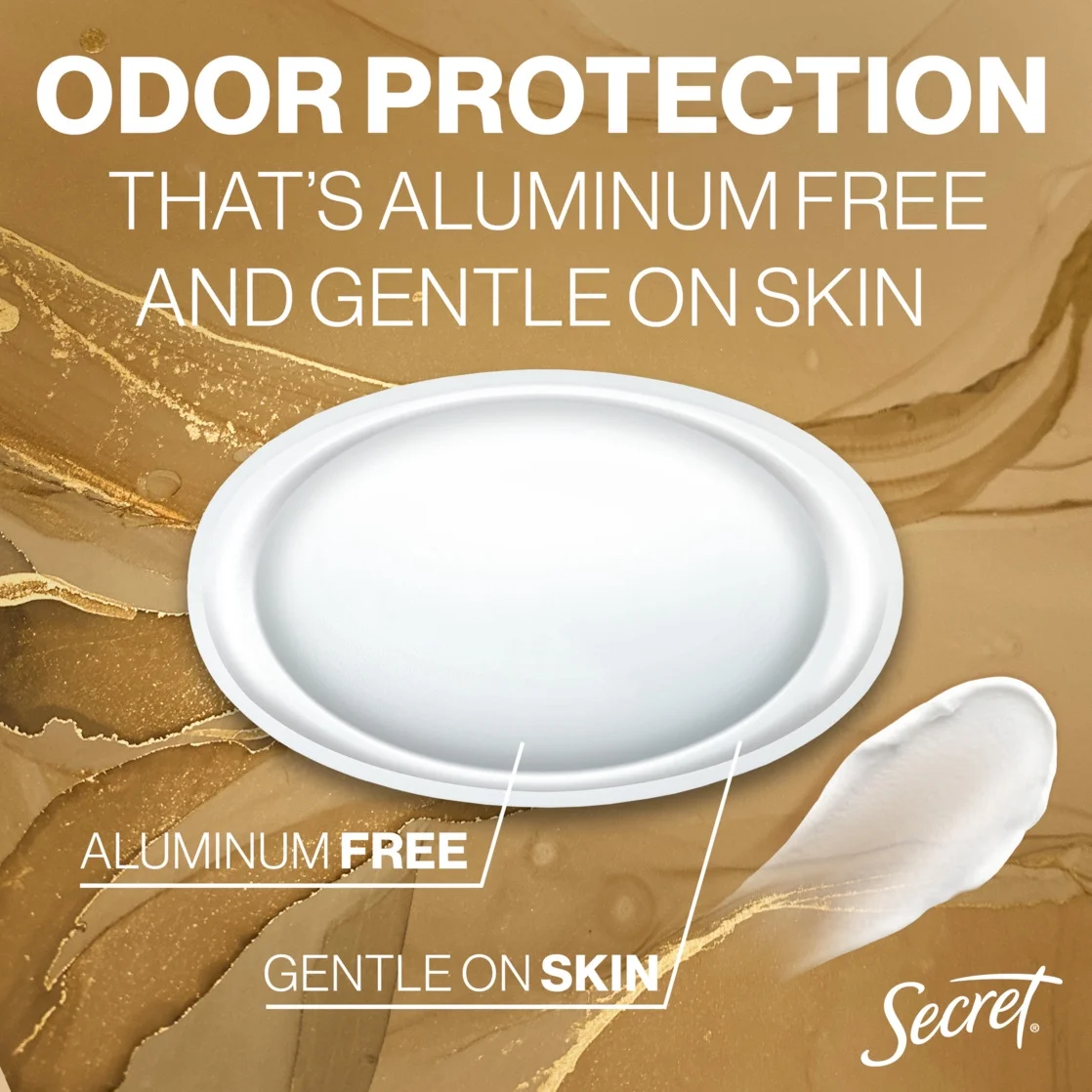 Secret Aluminum Free Deodorant for Women, Spoonful of Sugar 2.4 oz