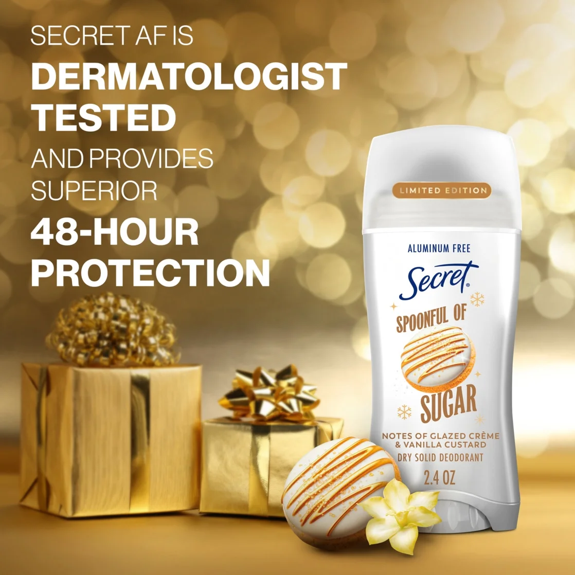 Secret Aluminum Free Deodorant for Women, Spoonful of Sugar 2.4 oz