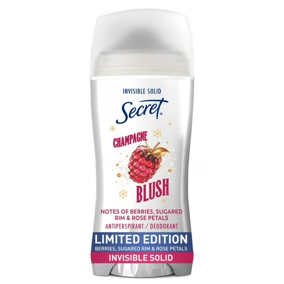 Secret Fresh Invisible Solid Antiperspirant and Deodorant for Women, Champagne Blush 2.6 oz