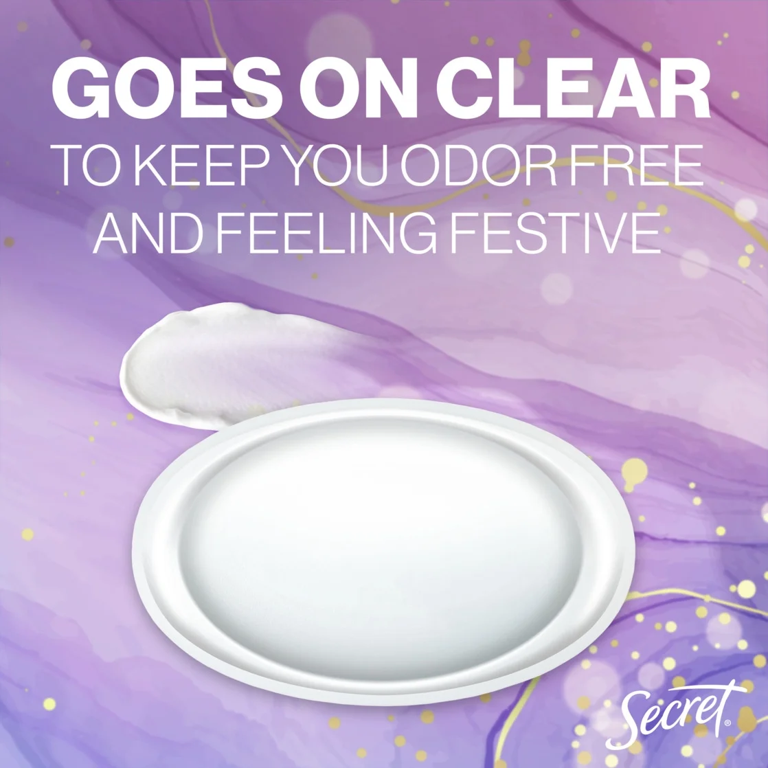 Secret Fresh Invisible Solid Antiperspirant and Deodorant for Women, Sugarplum 2.6 oz