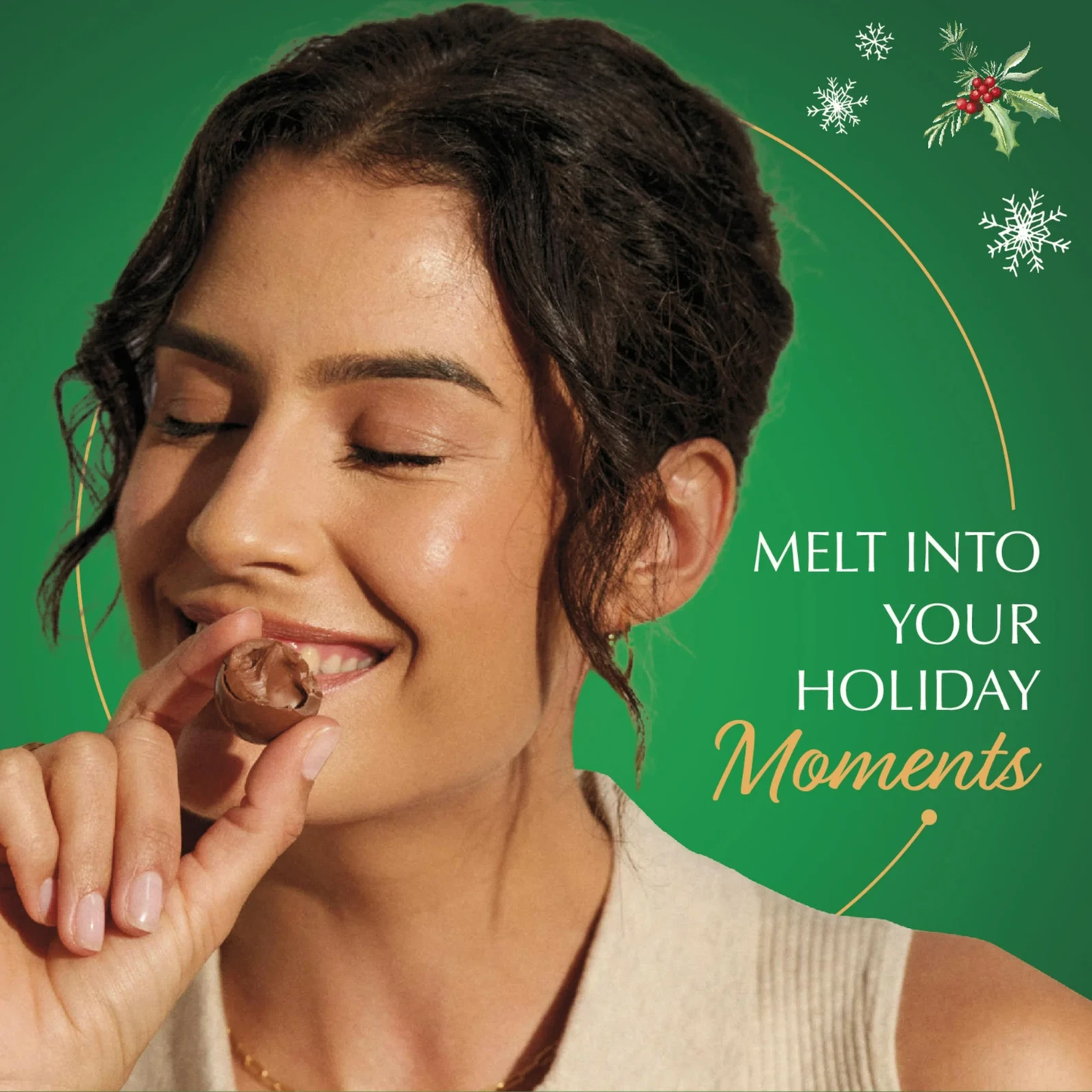 Lindt LINDOR Limited Edition Peppermint Chocolate Christmas Truffles 5.1 oz