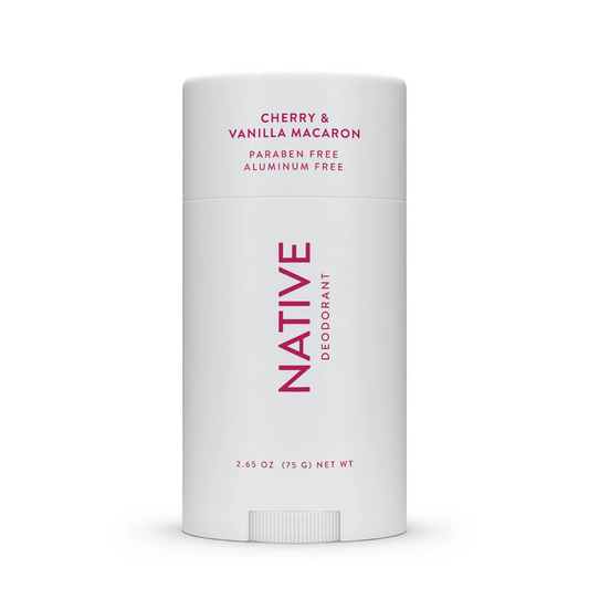 Native Deodorant, Aluminum Free, Deodorant Cherry & Vanilla Macaron Scent 2.6 oz
