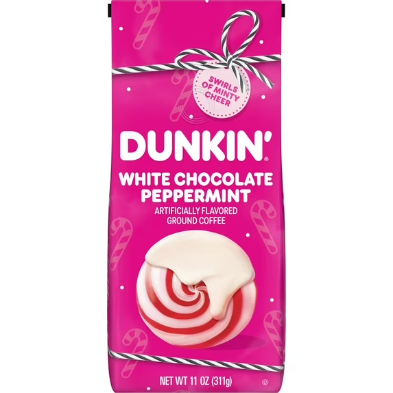 Dunkin’ Polar Peppermint Artificially Flavored Ground Coffee, 11 oz