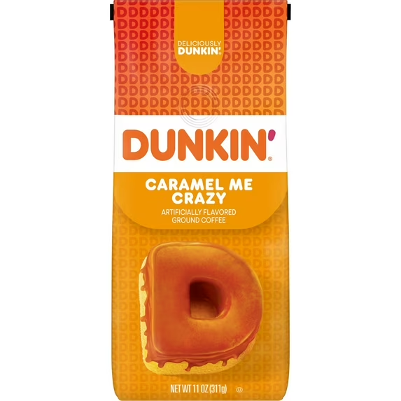 Dunkin’ Caramel Me Crazy Ground Coffee, 11 oz