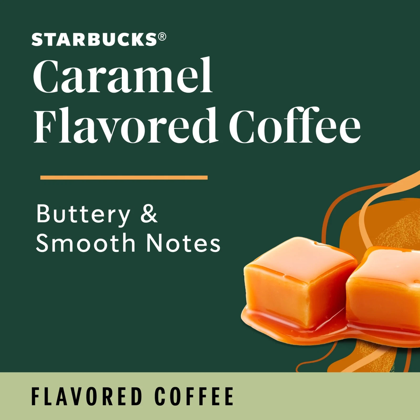 Starbucks Caramel Medium Roast Coffee, Keurig K-Cup Coffee Pods, 12 Count