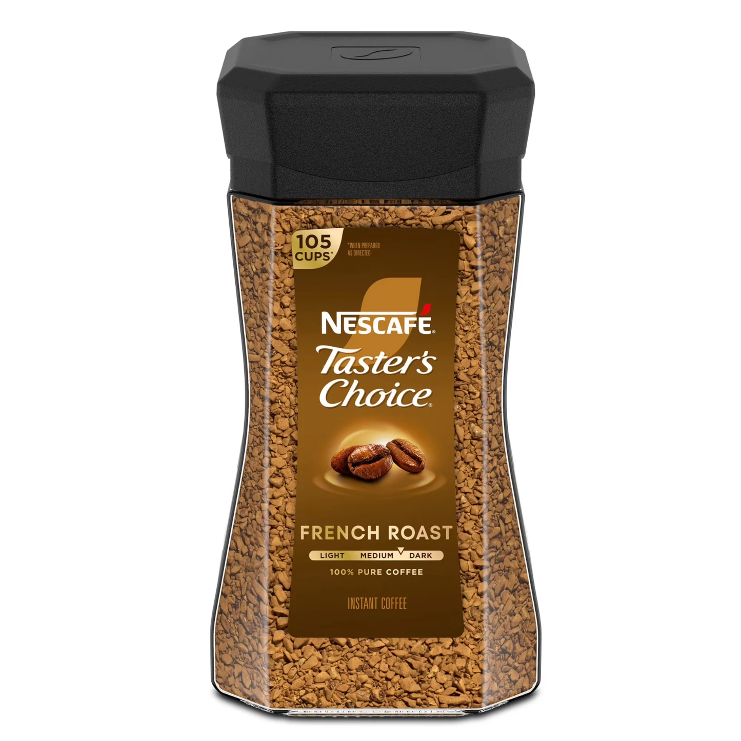 NESCAFÉ Taster's Choice French Roast, Dark Roast Coffee, Instant Coffee, 7 oz