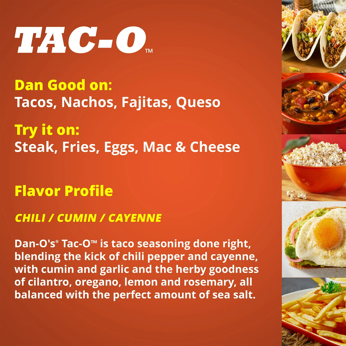 Dan-O's Preem-O Seasoning - All-Purpose Taco Seasoning - Great for cooking & grilling anything (3.4 oz)
