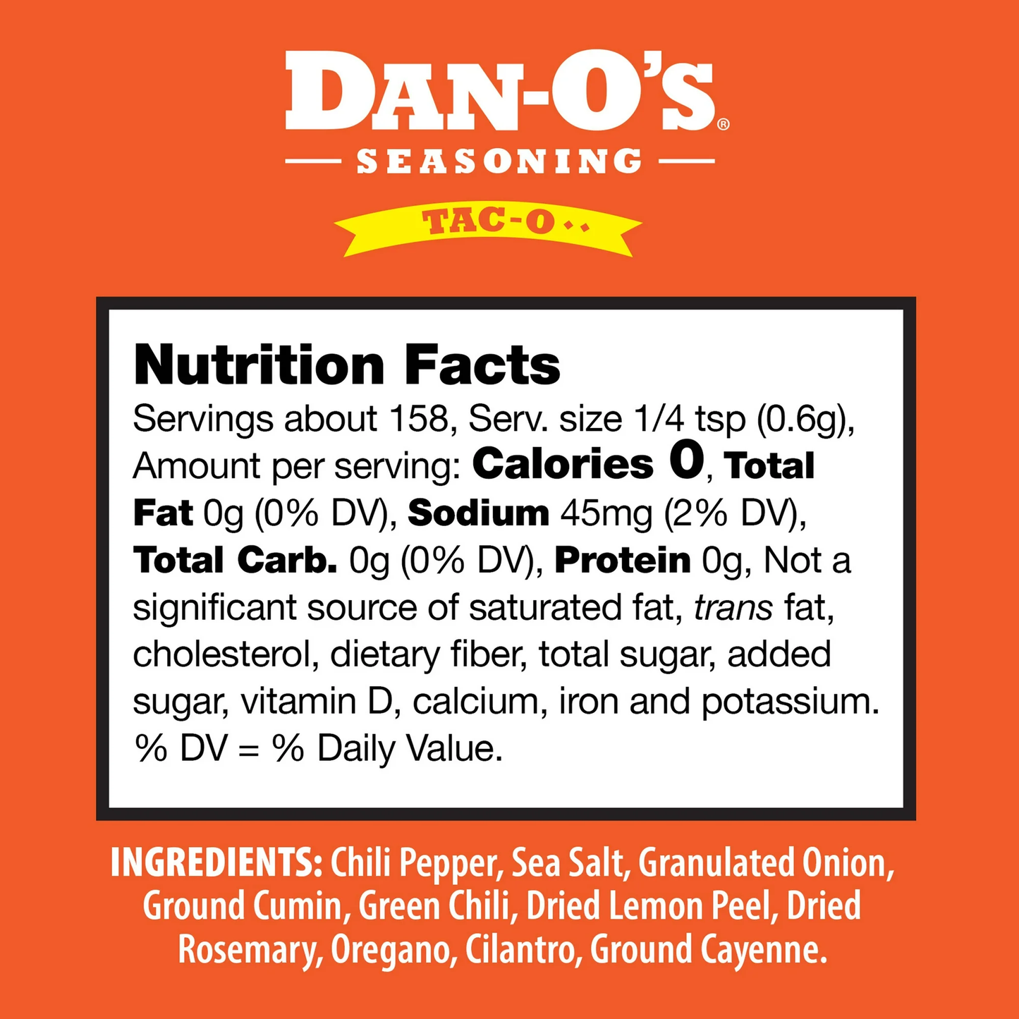 Dan-O's Preem-O Seasoning - All-Purpose Taco Seasoning - Great for cooking & grilling anything (3.4 oz)