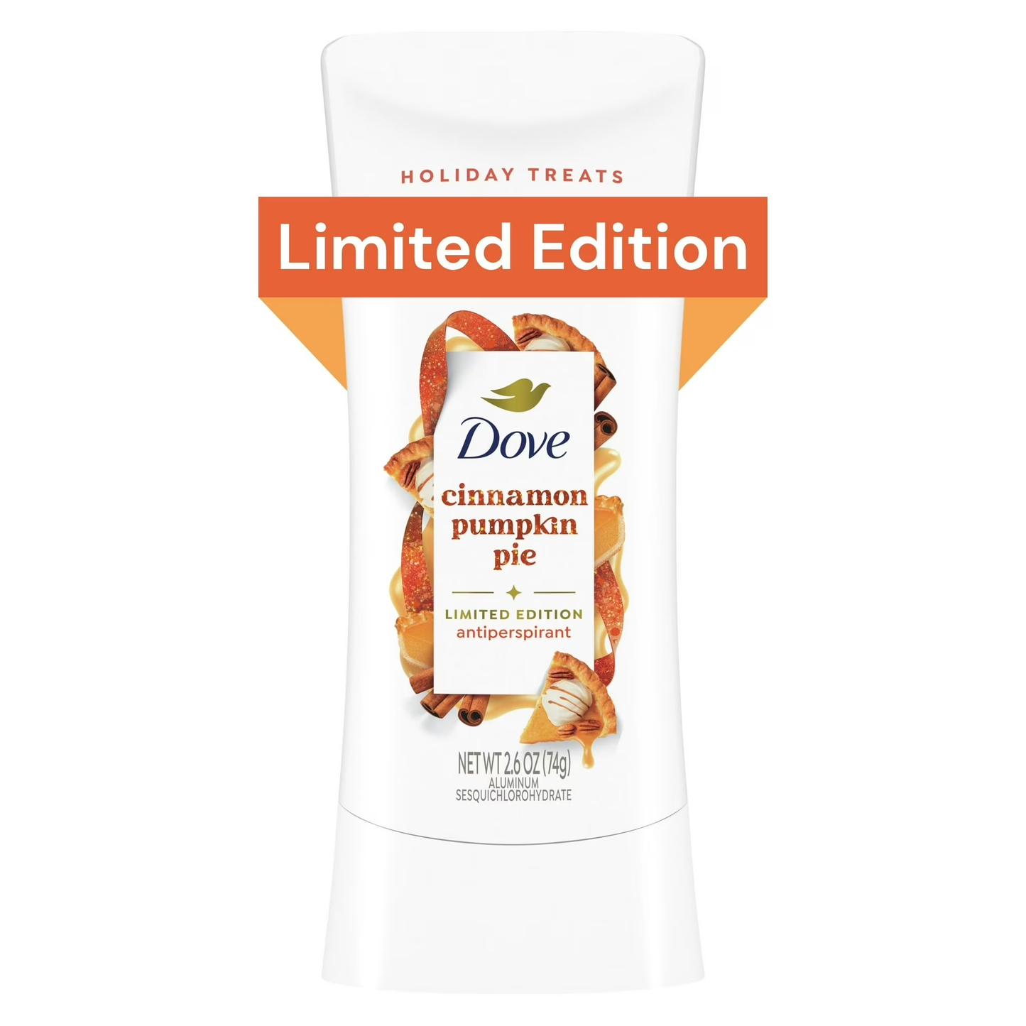 Dove Limited Edition Antiperspirant Deodorant Cinnamon Pumpkin Pie, 2.6 oz