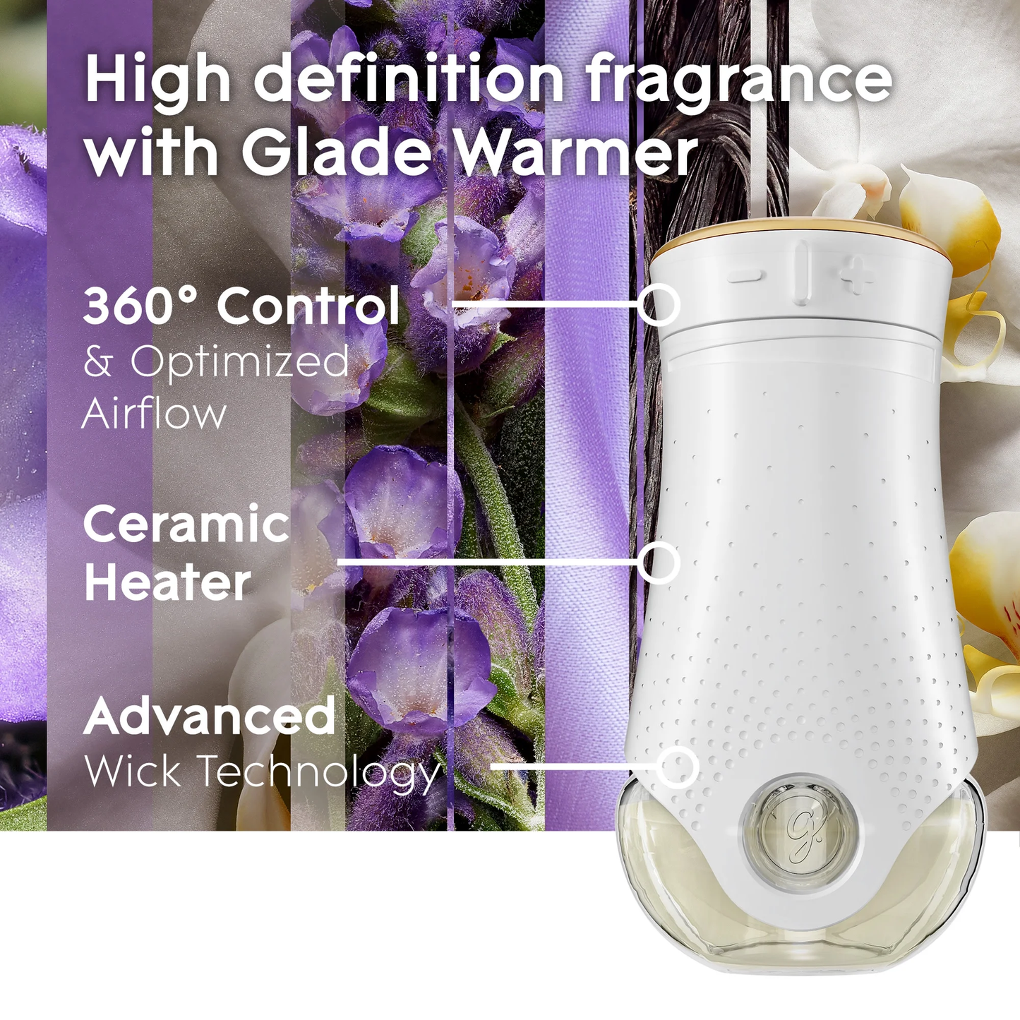 Glade PlugIns Refill Air Freshener, Lavender & Vanilla, 5 Pack
