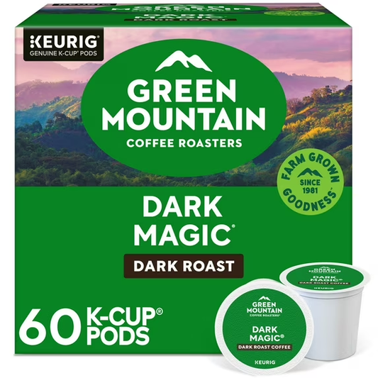 Green Mountain Coffee Roasters Dark Magic Dark Roast K-Cup Pods, 60 Pods