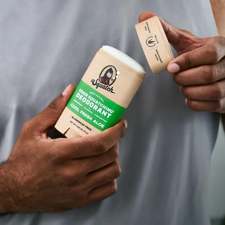 Dr. Squatch Cool Fresh Aloe Natural Deodorant for Men, 2.65 oz
