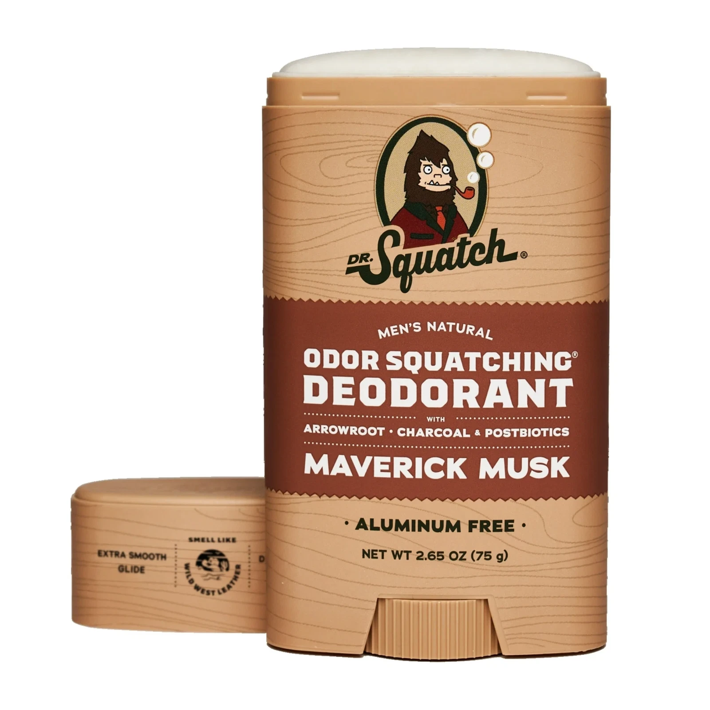 Dr. Squatch Maverick Musk Natural Deodorant for Men, 2.65 oz