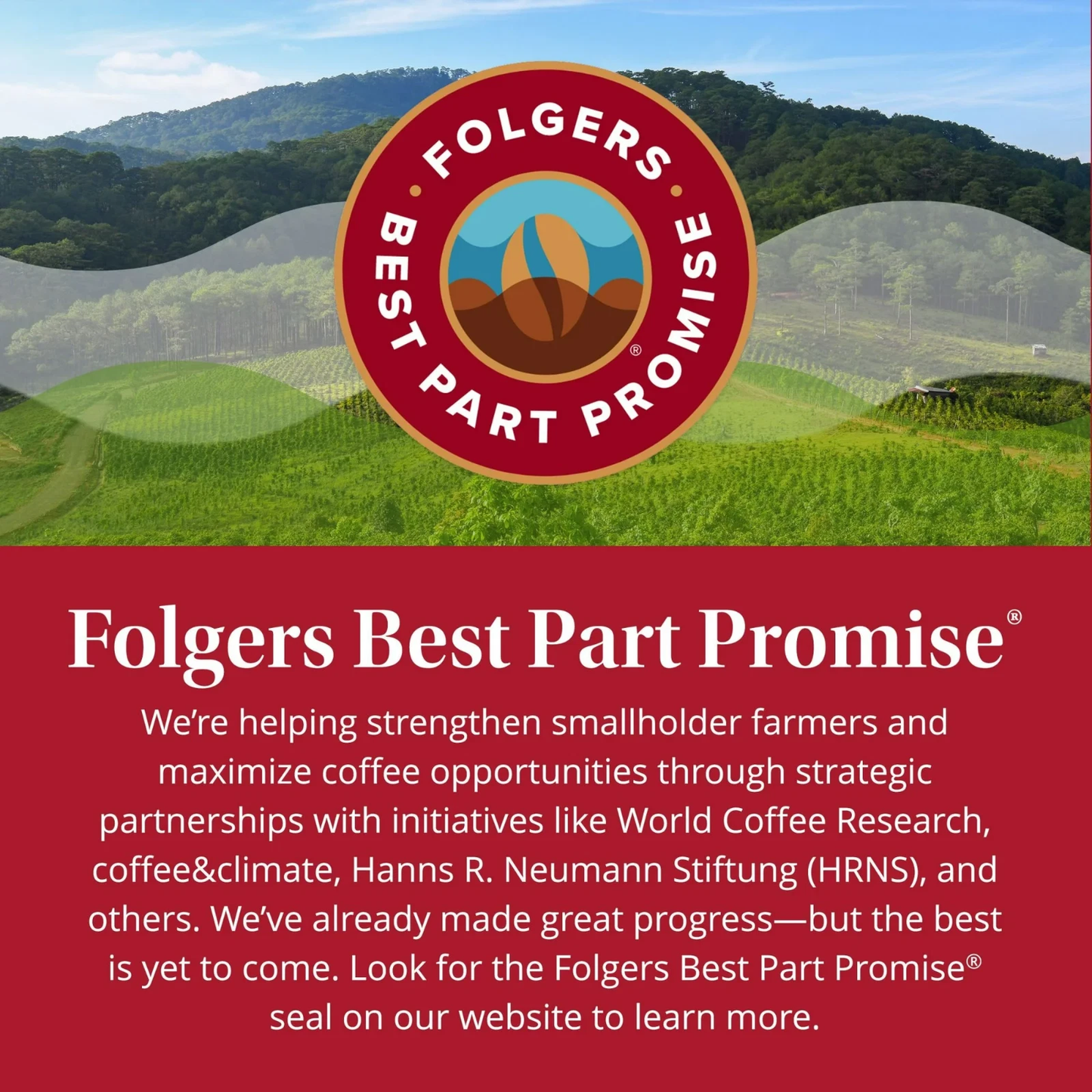 Folgers Colombian, Medium Roast Coffee, Keurig K Cup Pods, 24 Count Box