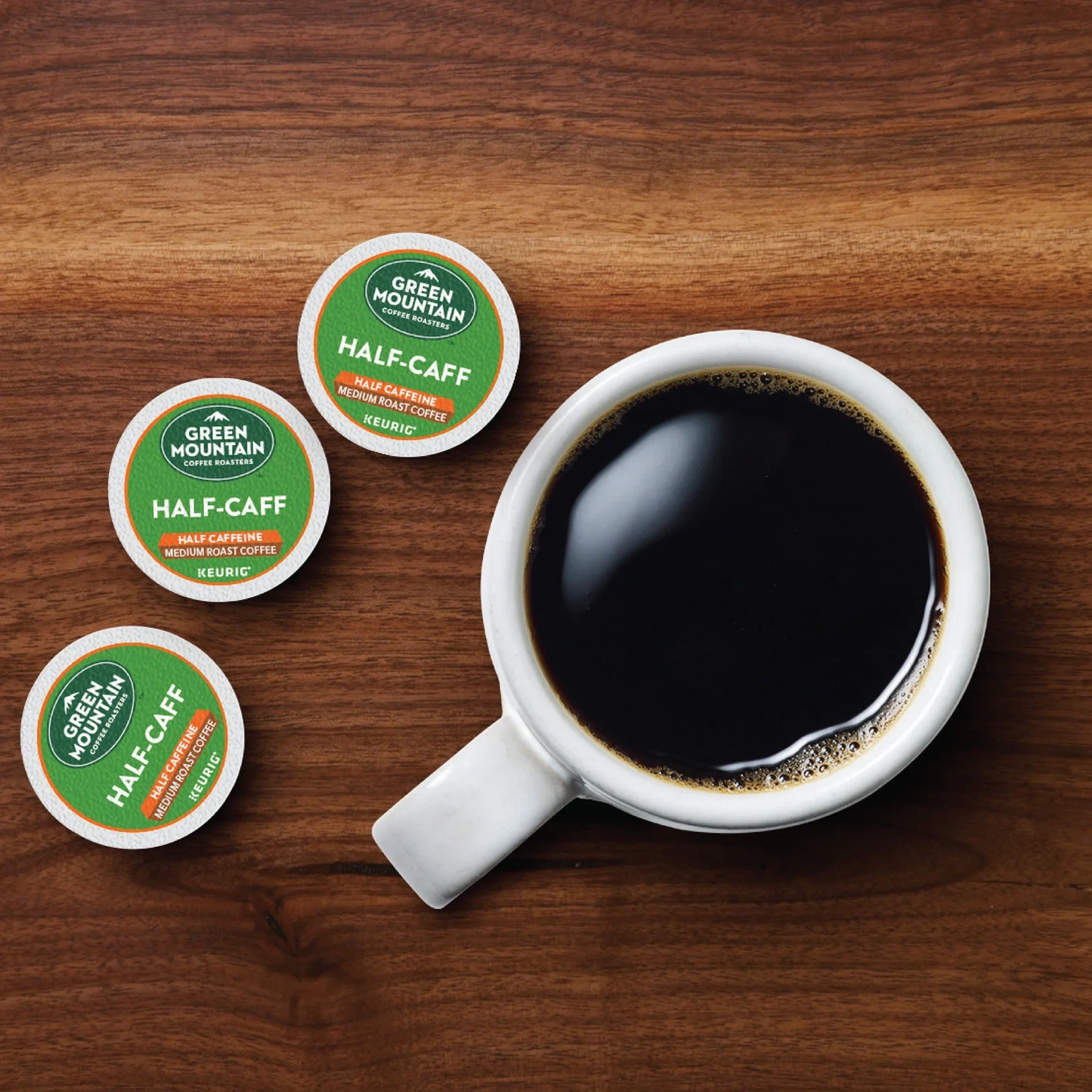 Green Mountain Coffee Half Caff Medium Roast K-Cup Pods, 24 Count