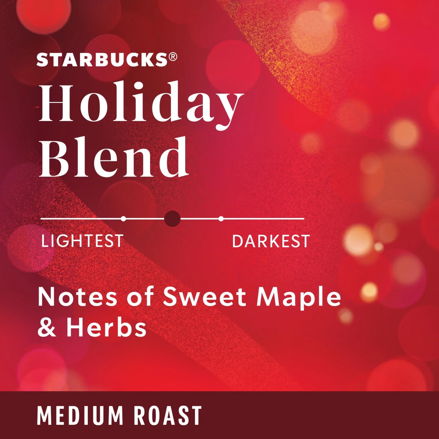 Starbucks Holiday Blend, Medium Roast Coffee, Keurig K-Cup Coffee Pods, 22 Count