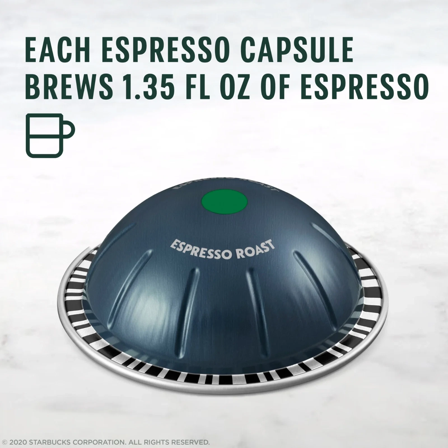 Starbucks Nespresso Espresso Roast, Dark Roast Nespresso Pods, 10 Count