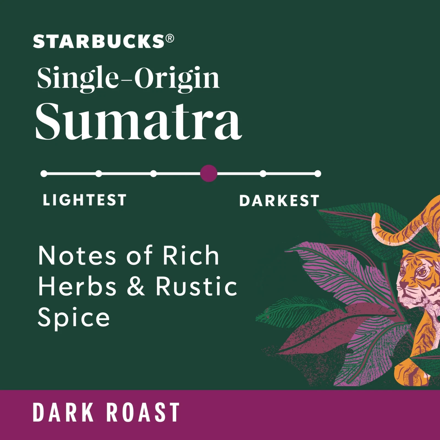 Starbucks, Sumatra Dark Roast K-Cup Coffee Pods, 44 Count K Cups