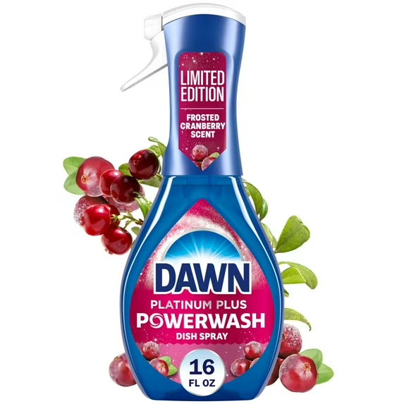 Dawn Powerwash Spray, Dish Soap, Dishwashing Liquid, Cranberry Scent, 16 fl oz