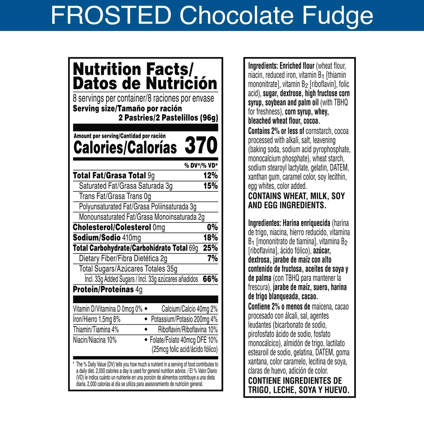 Pop-Tarts Frosted Chocolate Fudge Toaster Pastries, Breakfast Foods, Shelf-Stable, 27 oz (16 Count)