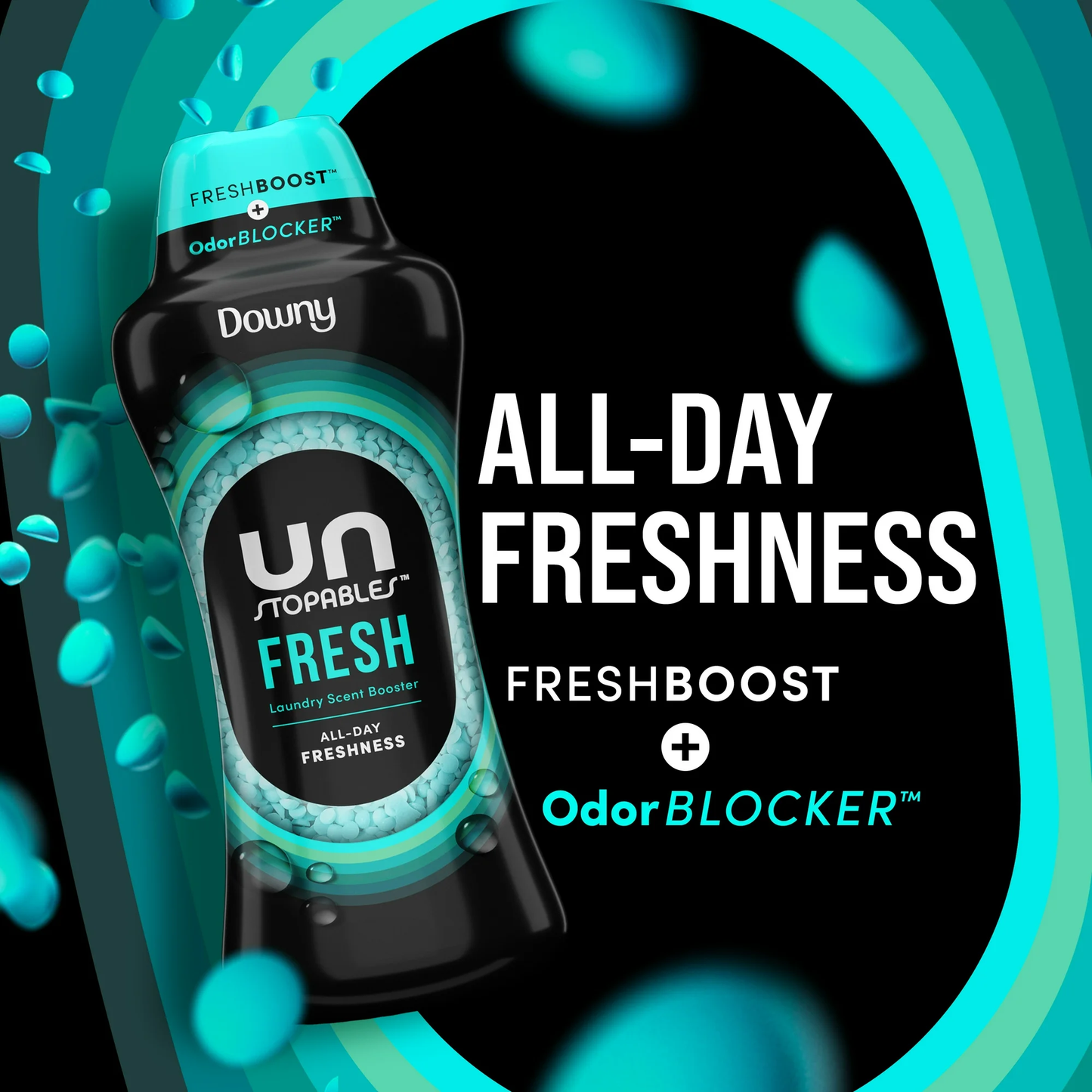Downy Unstopables In-Wash Scent Booster Laundry Beads, Fresh Scent, 24 oz