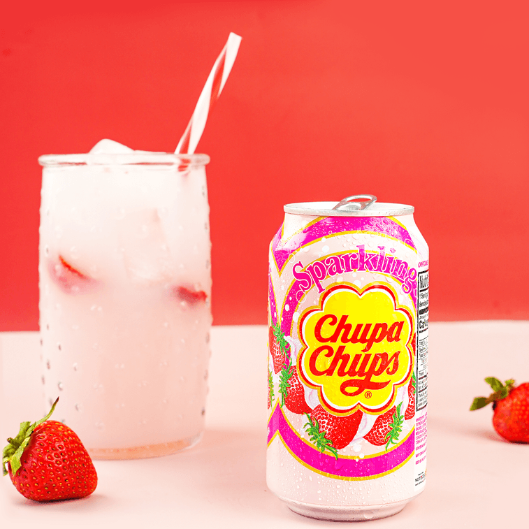 Chupa Chups Sparkling Strawberry Cream Soda