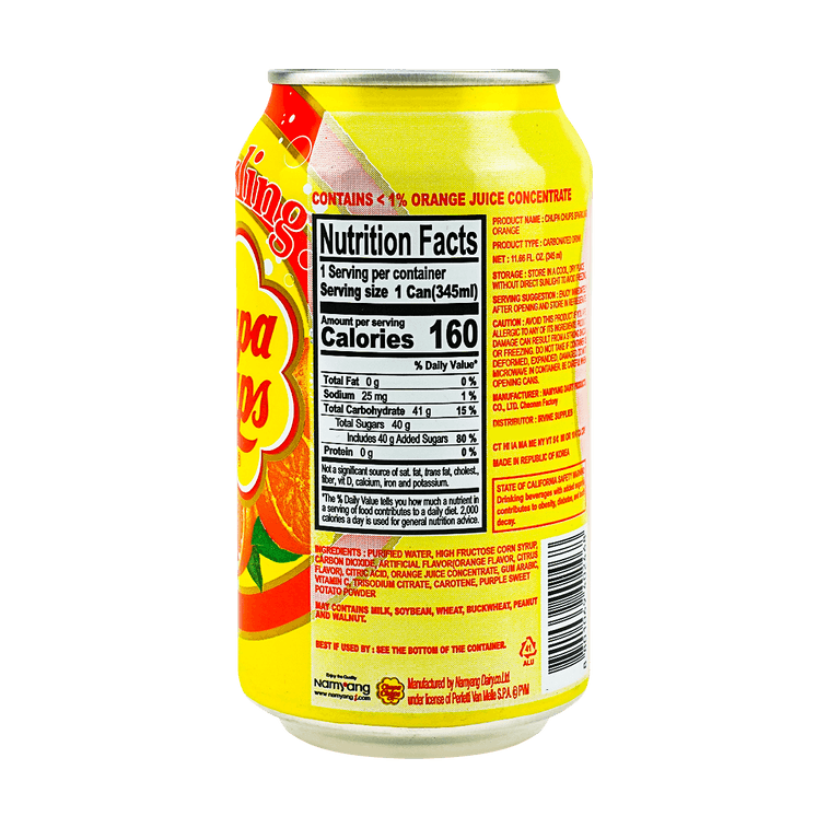 CHUPA CHUPS Sparkling Orange Soda